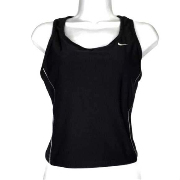 Nike Tops - Nike DriFit Black Racerback Sports Workout Top Medium